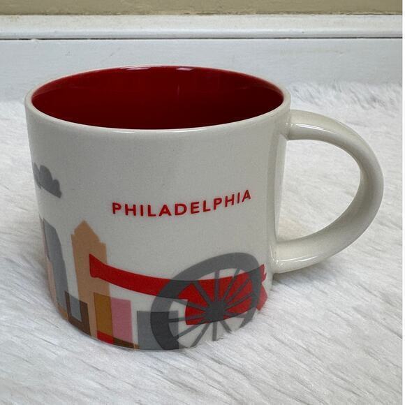 Starbucks Coffee You Are Here Series Philadelphia Philly 14oz Mug Collectible - Picture 1 of 4